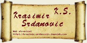 Krasimir Srdanović vizit kartica